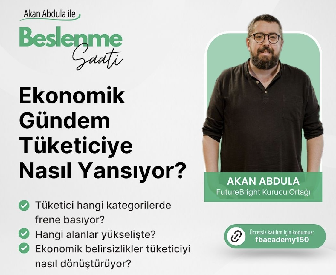 [fbacademy150 kodu ile Ücretsiz] Akan Abdula ile Beslenme Saati Webinarı: Ekonomik Gündem Tüketiciye Nasıl Yansıyor? (Katılım Koşulları için Açıklamayı Okuyunuz)